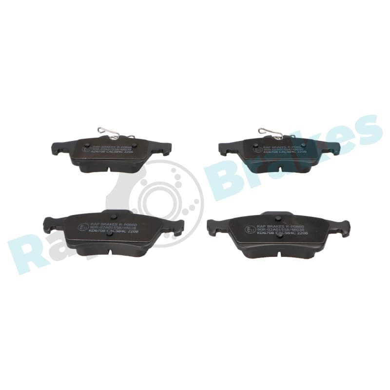RAPBRAKES stabdžių trinkelių rinkinys, diskinis stabdys R-P0860
