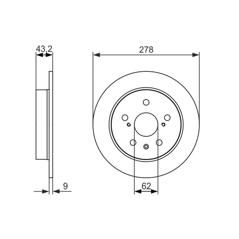 BOSCH 0 986 479 047 stabdžių diskas