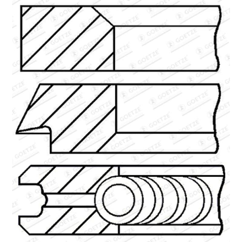 GOETZEENGINE stūmoklio žiedų komplektas 08-426900-00