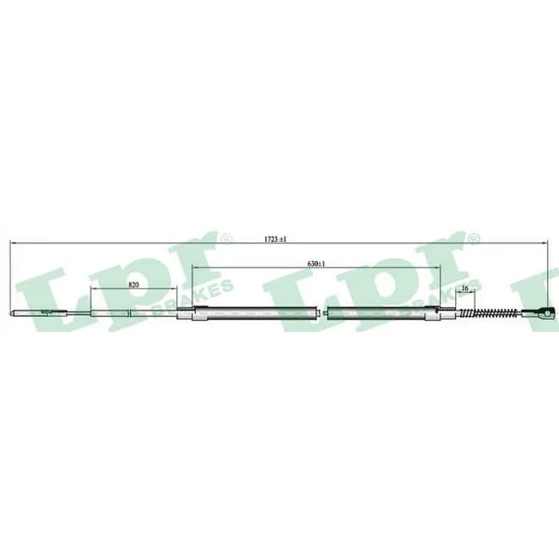 LPR trosas, stovėjimo stabdys C0072B