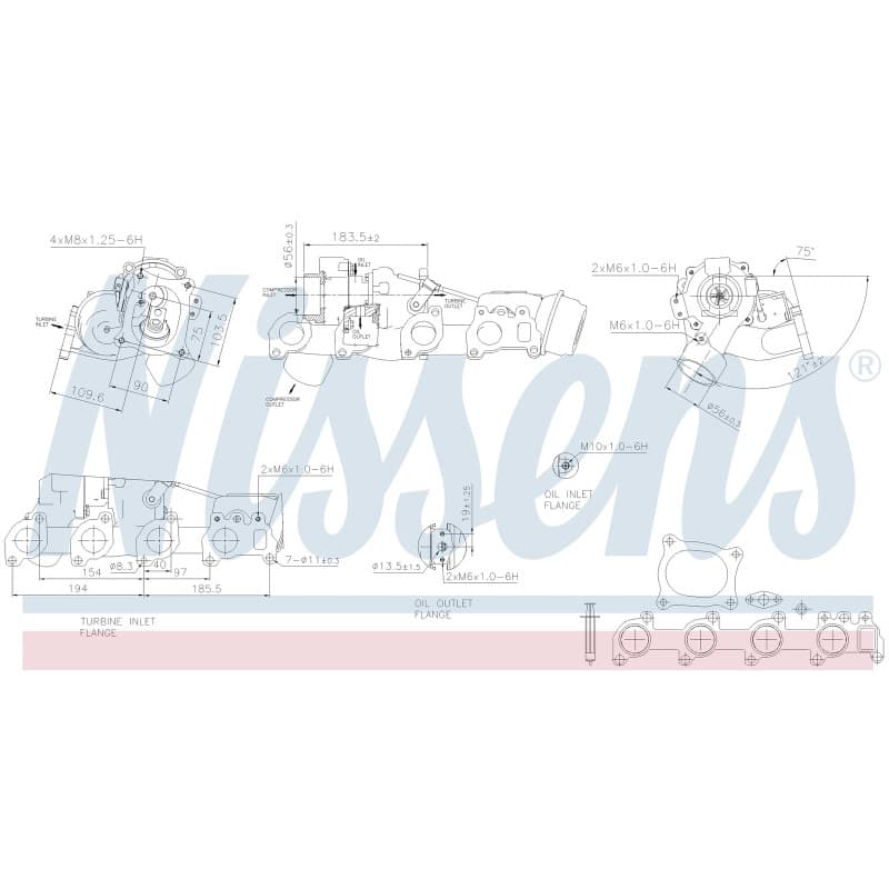 NISSENS kompresorius, įkrovimo sistema 93433