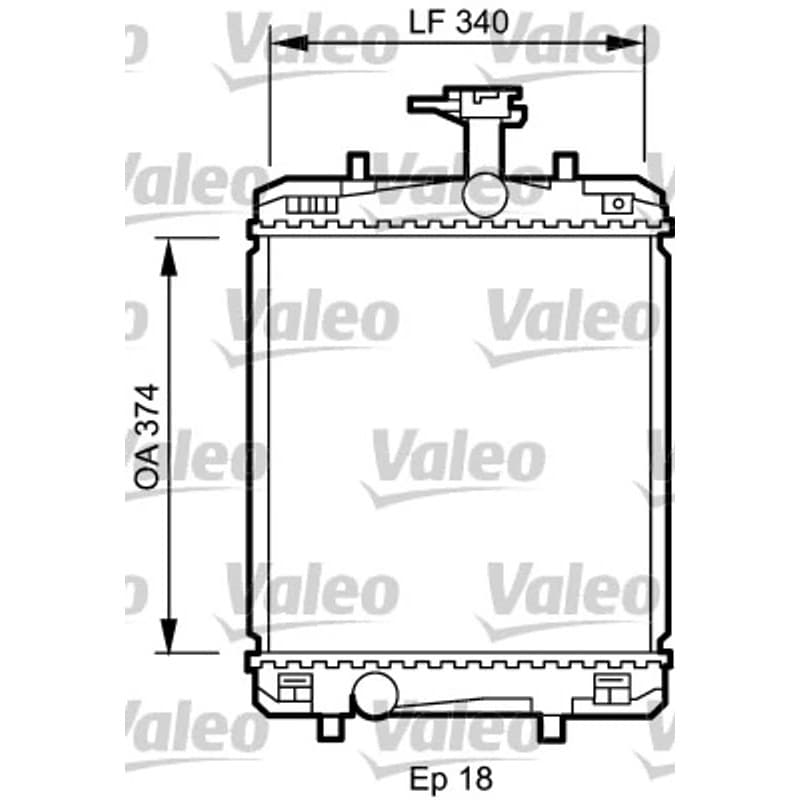 VALEO radiatorius, variklio aušinimas 735072