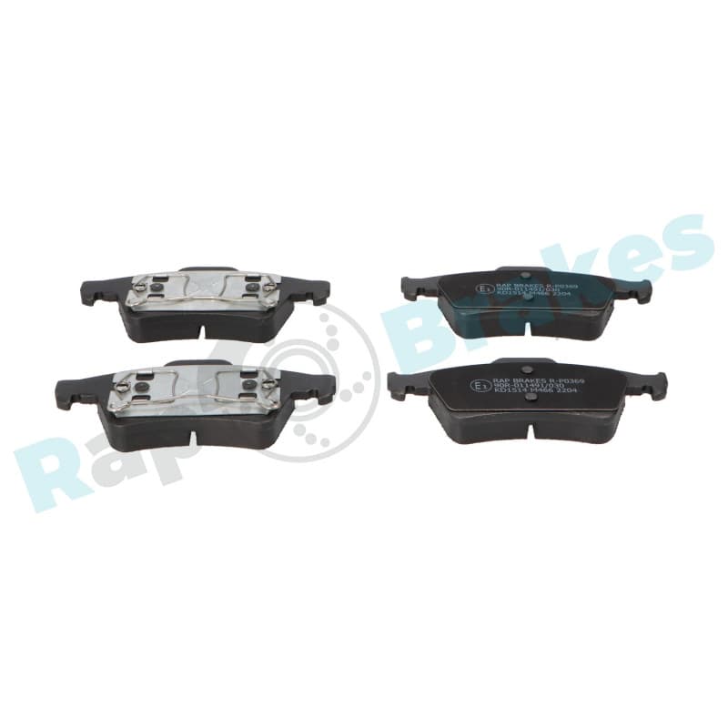 RAPBRAKES stabdžių trinkelių rinkinys, diskinis stabdys R-P0369