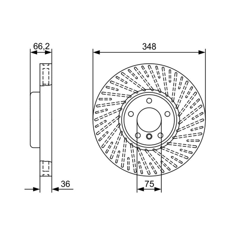 BOSCH 0 986 479 W20 stabdžių diskas