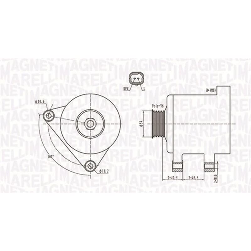 MAGNETIMARELLI kintamosios srovės generatorius 063731674010