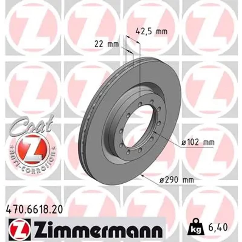 ZIMMERMANN stabdžių diskas 470.6618.20