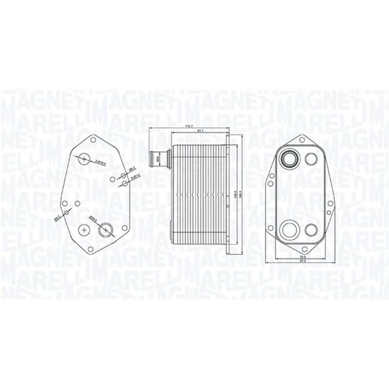 MAGNETIMARELLI alyvos aušintuvas, variklio alyva 350300000200