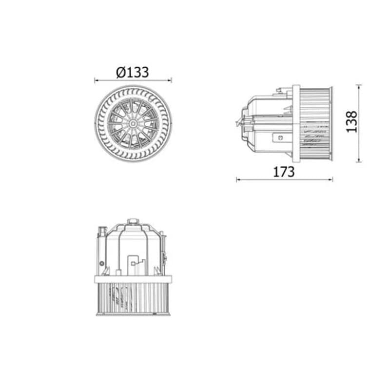 MAHLE AB 337 000P vidaus pūtiklis