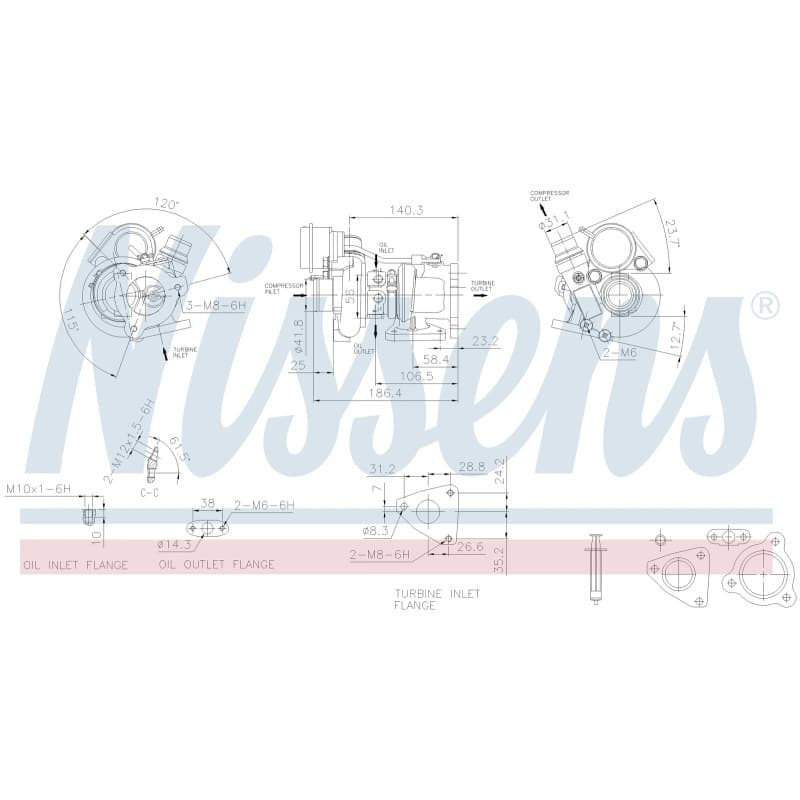 NISSENS kompresorius, įkrovimo sistema 93141