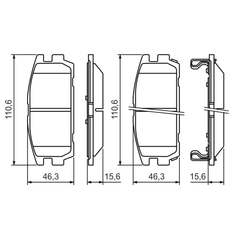 BOSCH 0 986 494 137 stabdžių trinkelių rinkinys, diskinis stabdys
