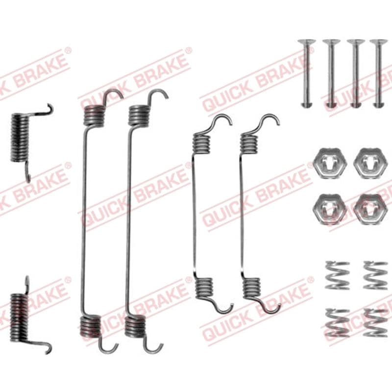 QUICKBRAKE priedų komplektas, stabdžių trinkelės 105-0737