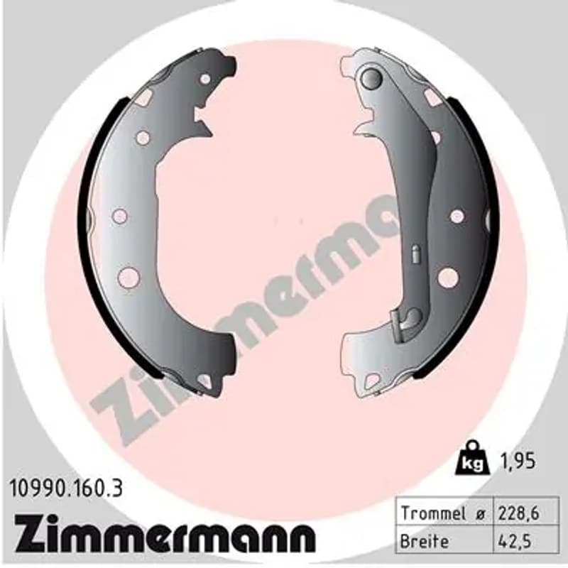 ZIMMERMANN stabdžių trinkelių komplektas 10990.160.3