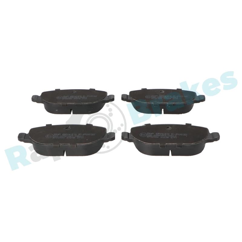 RAPBRAKES stabdžių trinkelių rinkinys, diskinis stabdys R-P0532