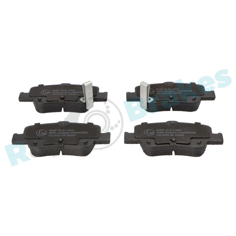 RAPBRAKES stabdžių trinkelių rinkinys, diskinis stabdys R-P1266