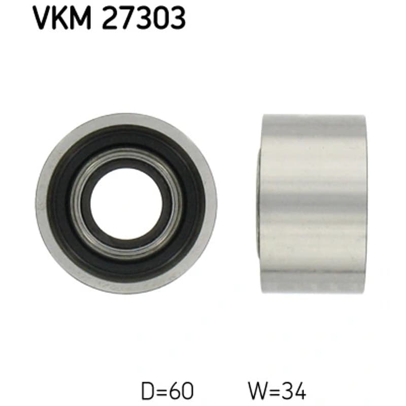 SKF VKM 27303 kreipiantysis skriemulys, paskirstymo diržas