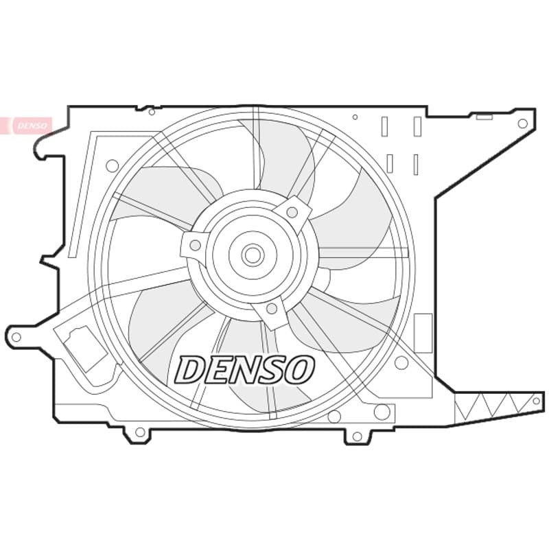 DENSO ventiliatorius, radiatoriaus DER37003